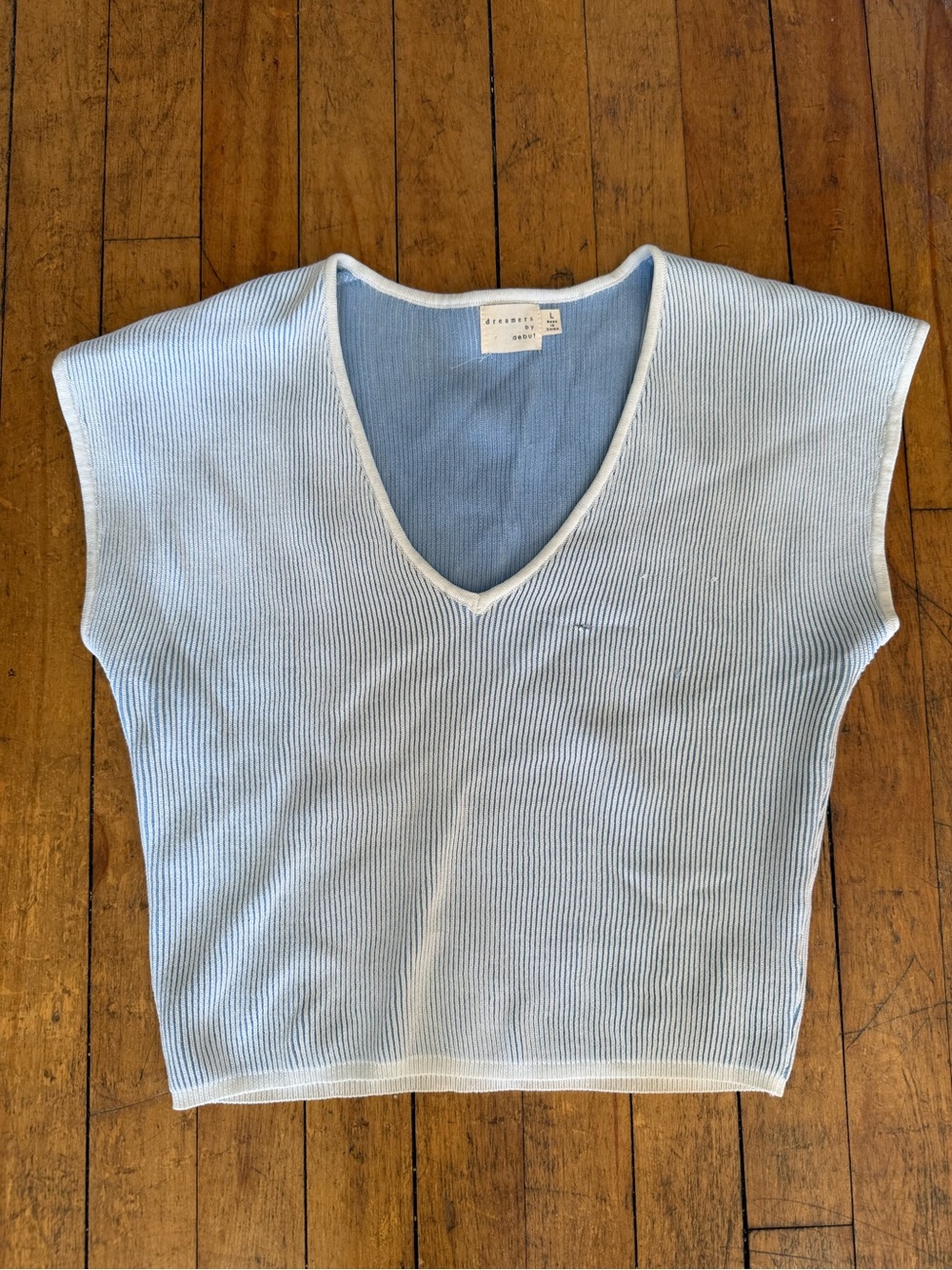 Dry Goods Women’s Blue Fitted Tank Top Size L